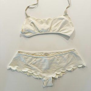 Chloé Scallop Edge Bandeau Bikini